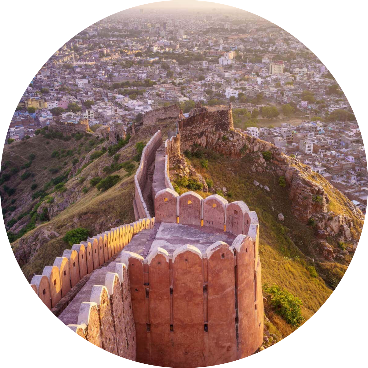 Jaipur Nahargarh Fort Sunset Restaurant photoaidcom cropped